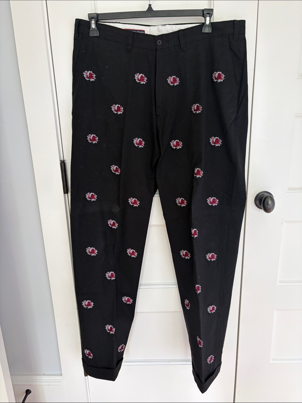 Big&Tall Gamecock logo Penington & Bales embroidered men’s stadium pants. 38X34